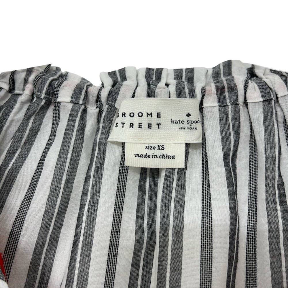 Kate Spade Broome Street Embroidered oversized tunic top women's size XS - Picture 7 of 7
